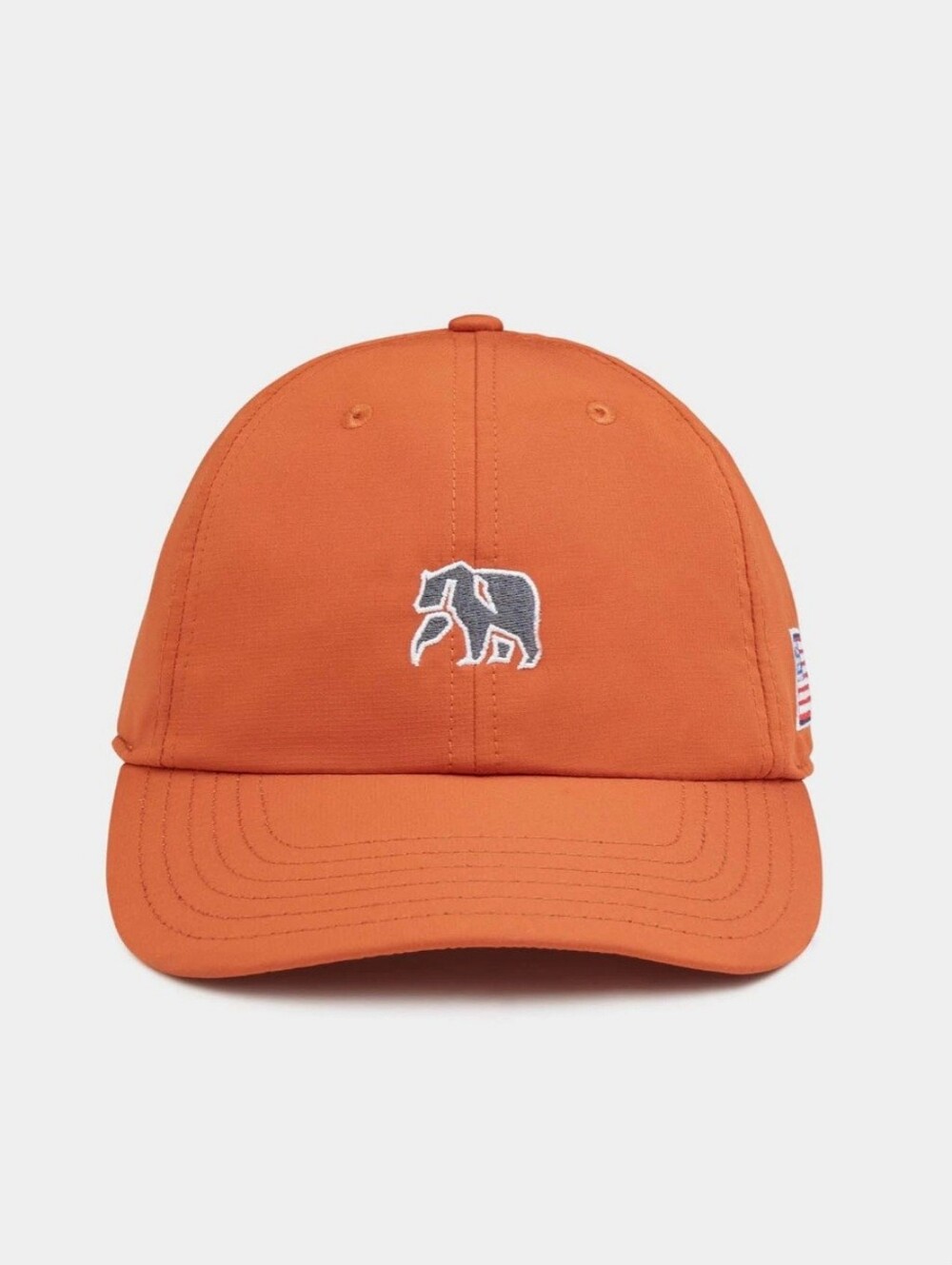 The Normal Brand Patriotic Adjustable Performance Hat - Orange & Grey - USA Flag